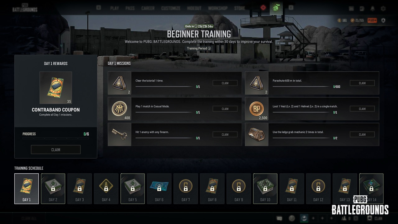 PUBG Beginner Training Program
