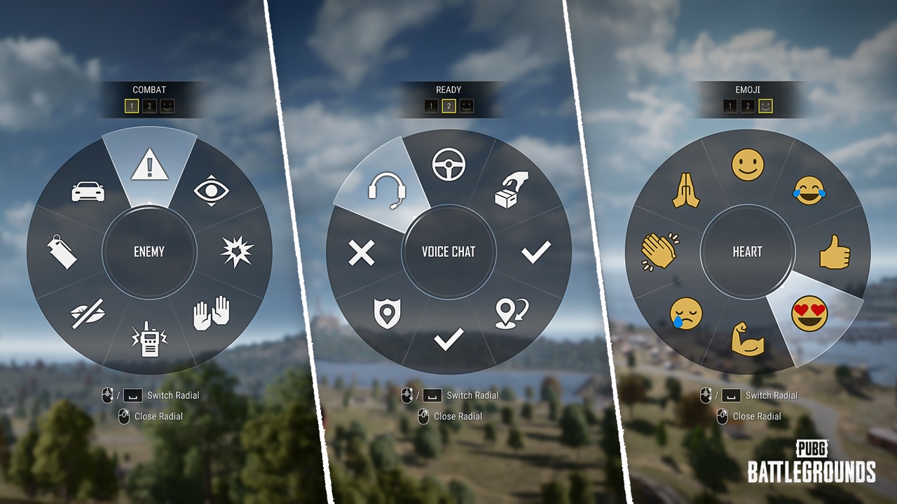 PUBG Message Radial ថ្មី